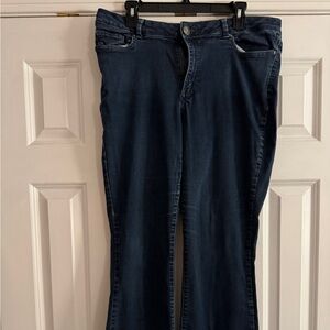Lee Dark Blue Curvy Bootcut Jeans